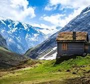 remote mountain cabin